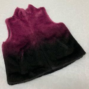 Fur ombré vest